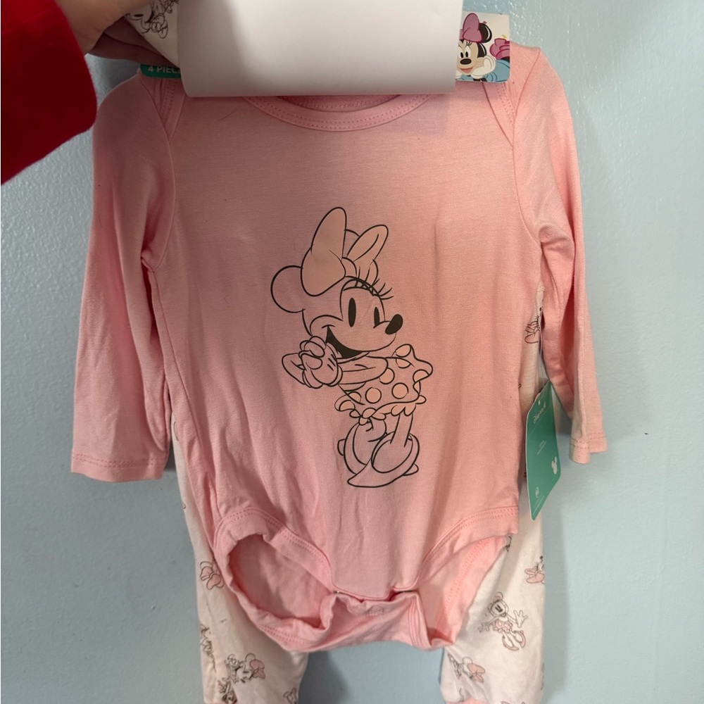 Disney Pink Baby Outfit with Floral Design